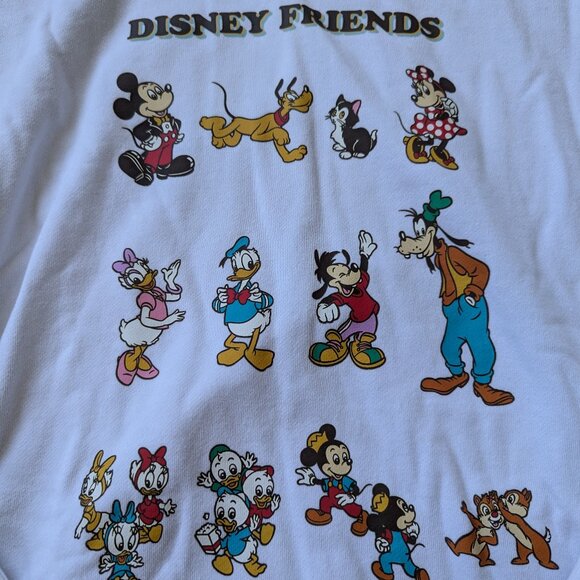 Tokyo Disney Resort 2023 Hoodie Disney Friends White Size LL - Picture 7 of 10